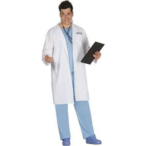 Fiestas Guirca Mens Doctor Costume Set / White/Blue